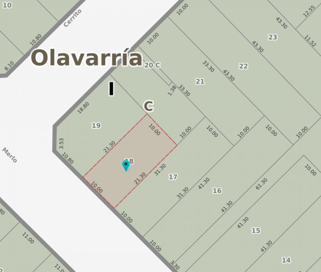 Venta lote Barrio Sarmiento